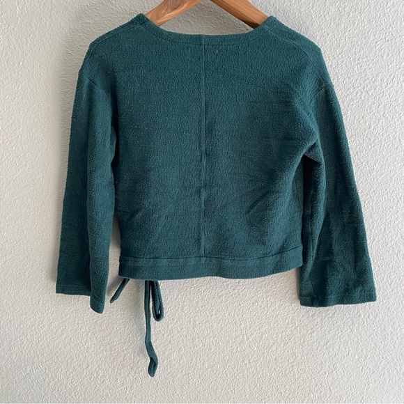 Madewell Texture & Thread Crepe Wrap Top - Picture 9 of 12